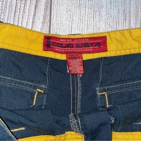 COLO WEAR Men’s Cargo Shorts Navy Blue 6 Pockets Outdoor Wear Size 34 Inseam 32 - Picture 2 of 8